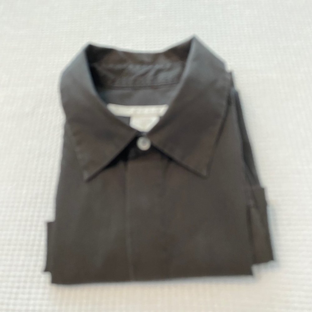Perry Ellis Very Dark Gray/Black Men's Elegant Shirt Size Small